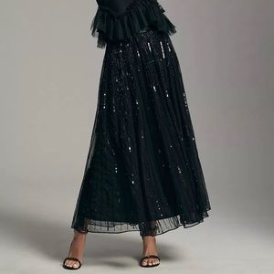 Mac Duggal A-Line Sequin Skirt 🖤🎄 Holiday Time!